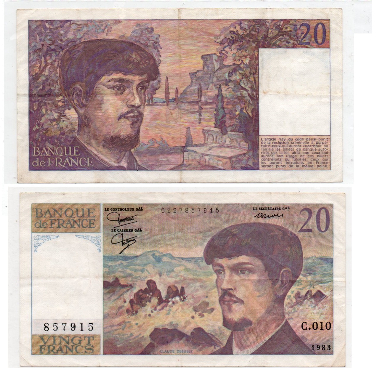 France #151a/XF  20 Francs